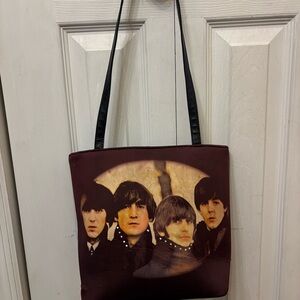 Vintage Beatles for Sale Album Cover Stylish Brown Tote Bag
